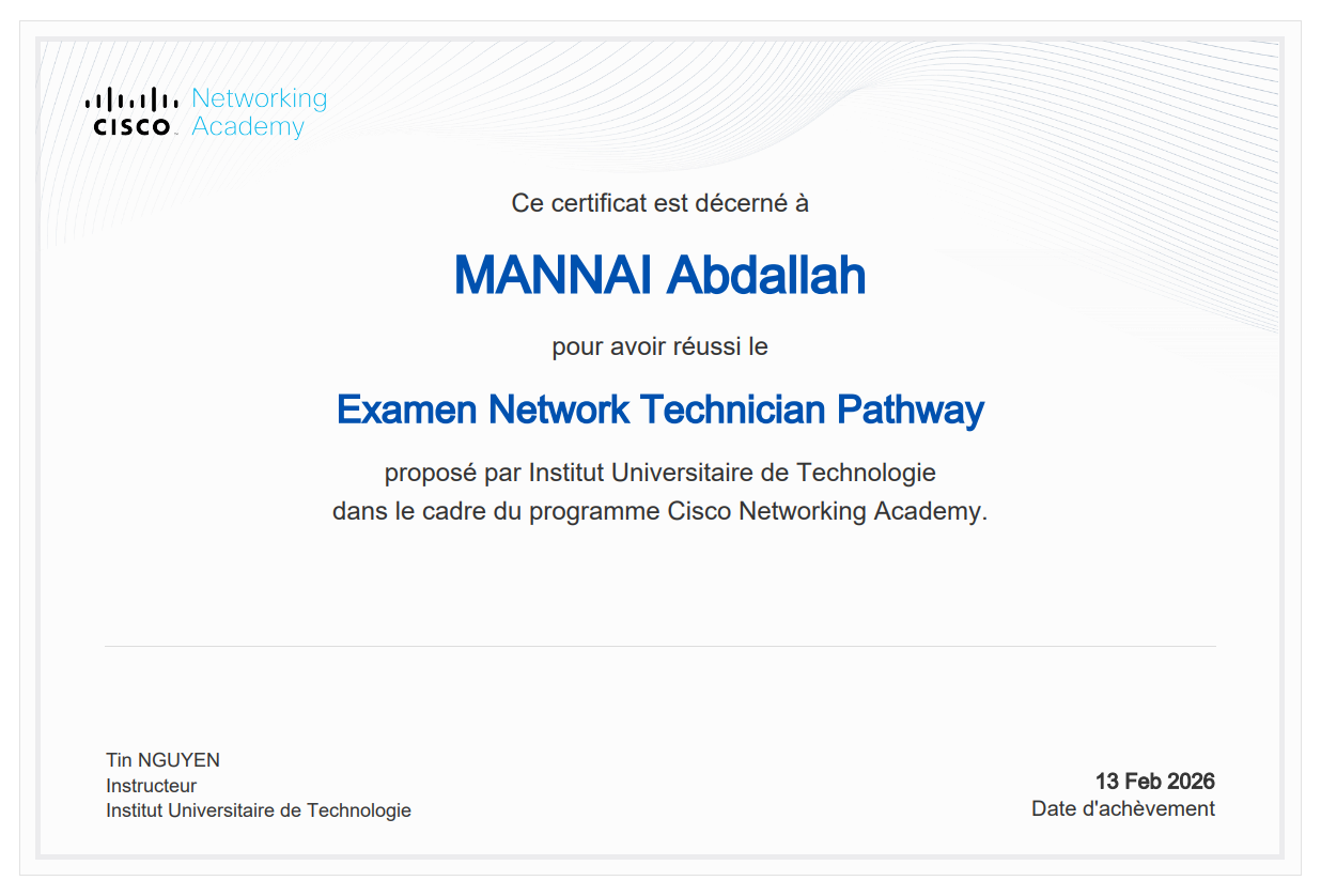 Cisco Network Technician